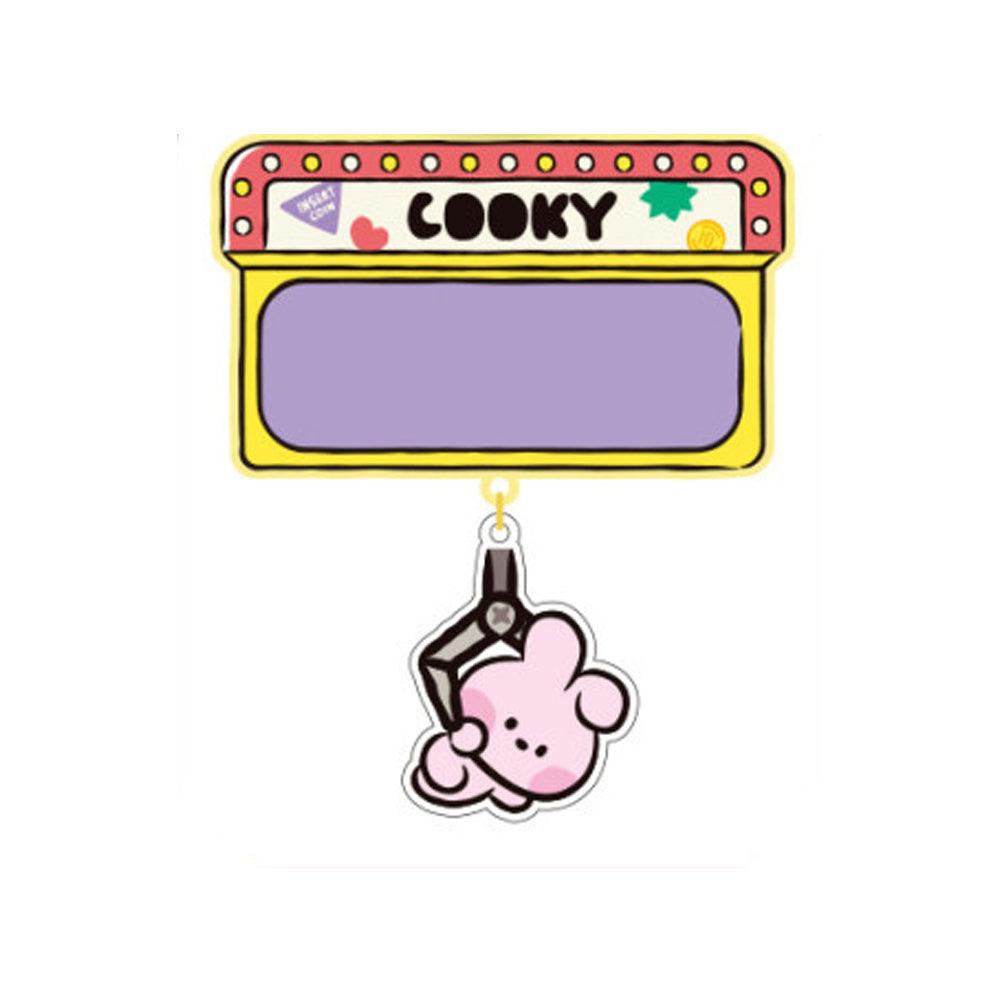 BT21 MININI ACRYLIC NAME PIN BADGE (WITH STICKER) - Shopping Around the World with Goodsnjoy