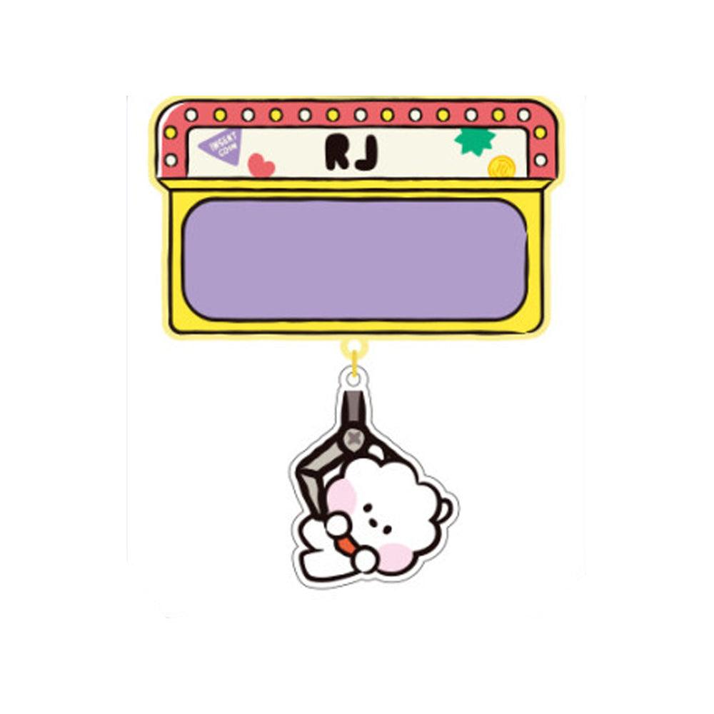 BT21 MININI ACRYLIC NAME PIN BADGE (WITH STICKER) - Shopping Around the World with Goodsnjoy