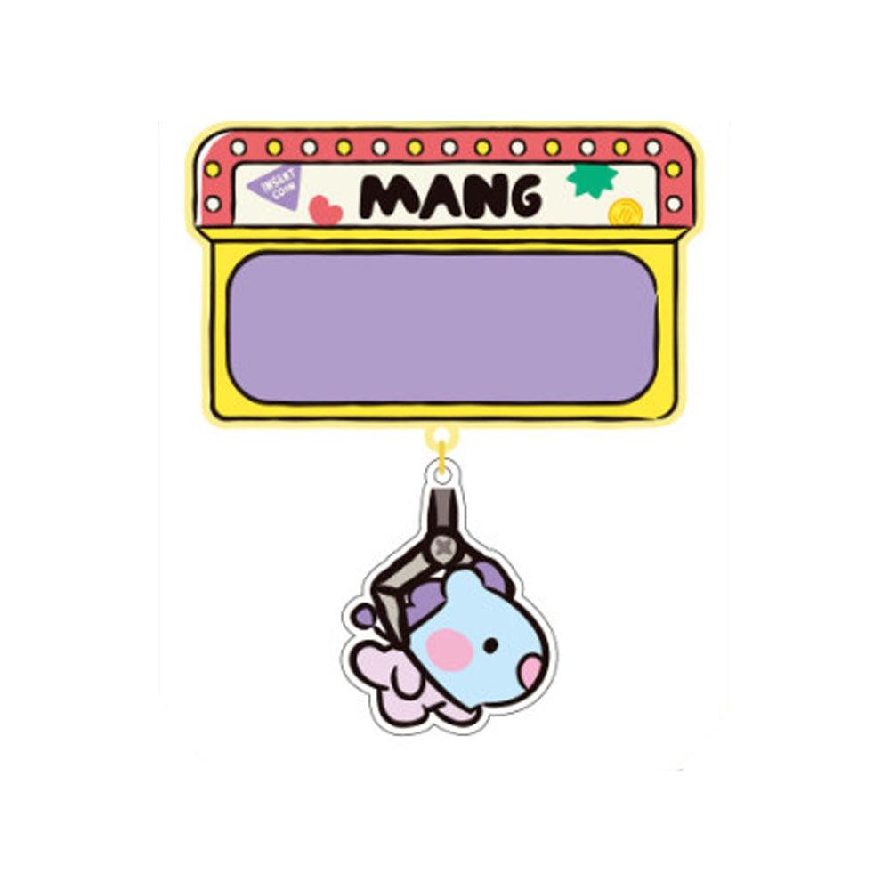 BT21 MININI ACRYLIC NAME PIN BADGE (WITH STICKER) - Shopping Around the World with Goodsnjoy