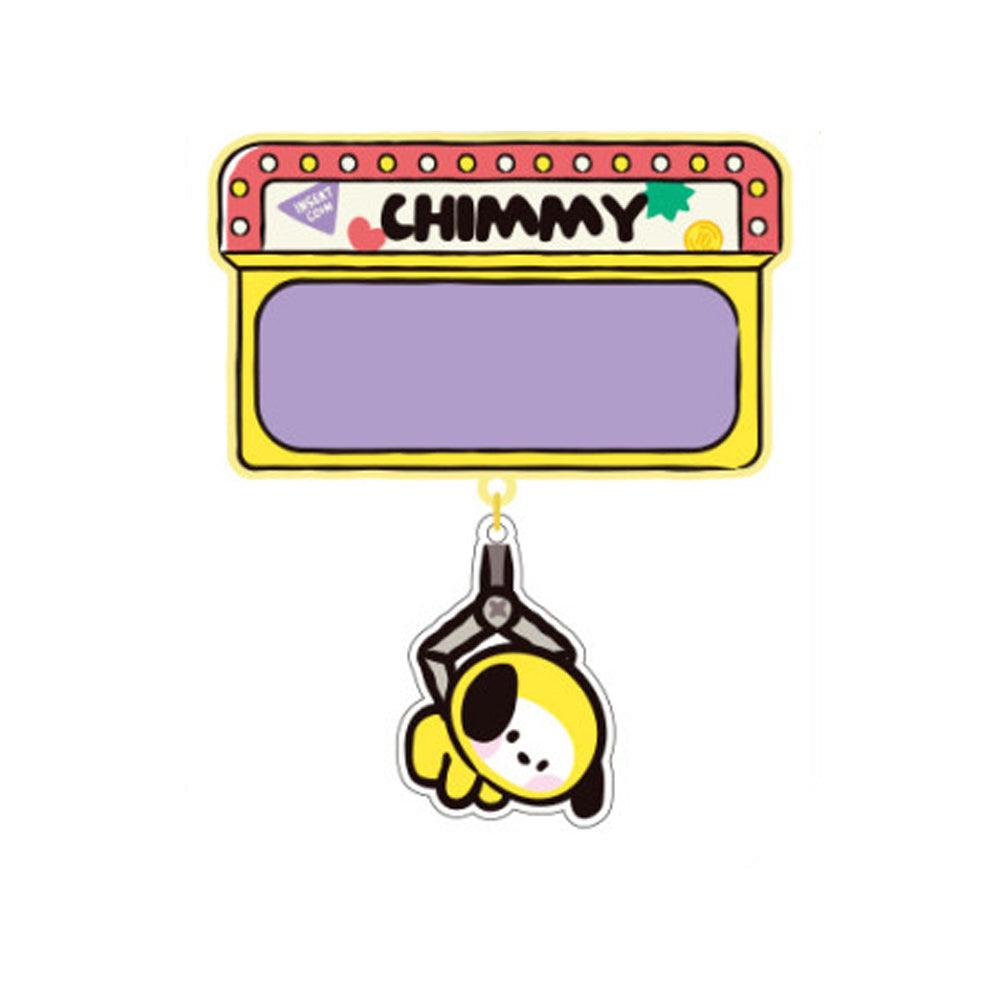 BT21 MININI ACRYLIC NAME PIN BADGE (WITH STICKER) - Shopping Around the World with Goodsnjoy