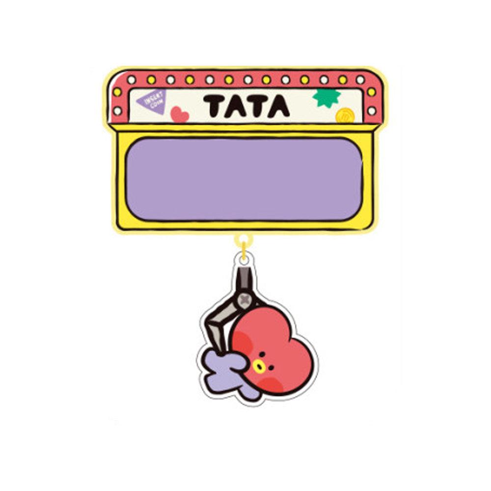 BT21 MININI ACRYLIC NAME PIN BADGE (WITH STICKER) - Shopping Around the World with Goodsnjoy
