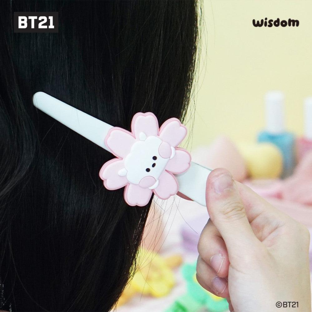 BT21 minini HAPPY FLOWER HAIRCLIP - Shopping Around the World with Goodsnjoy