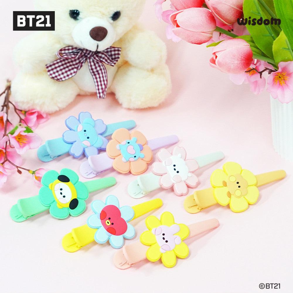 BT21 minini HAPPY FLOWER HAIRCLIP - Shopping Around the World with Goodsnjoy