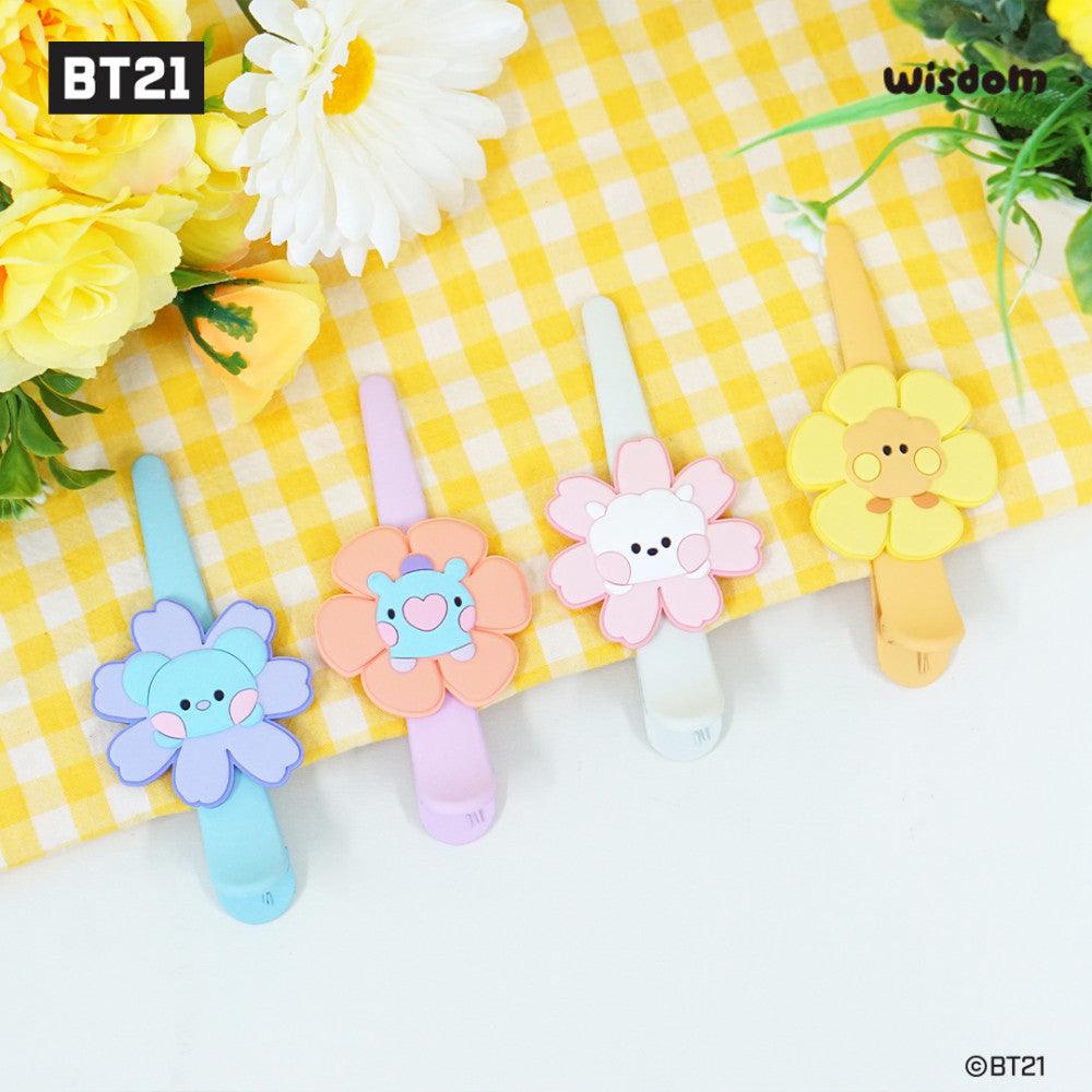 BT21 minini HAPPY FLOWER HAIRCLIP - Shopping Around the World with Goodsnjoy