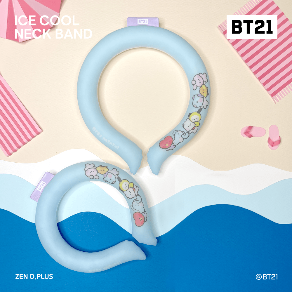BT21 minini ICE COOL NECK BAND - Shopping Around the World with Goodsnjoy