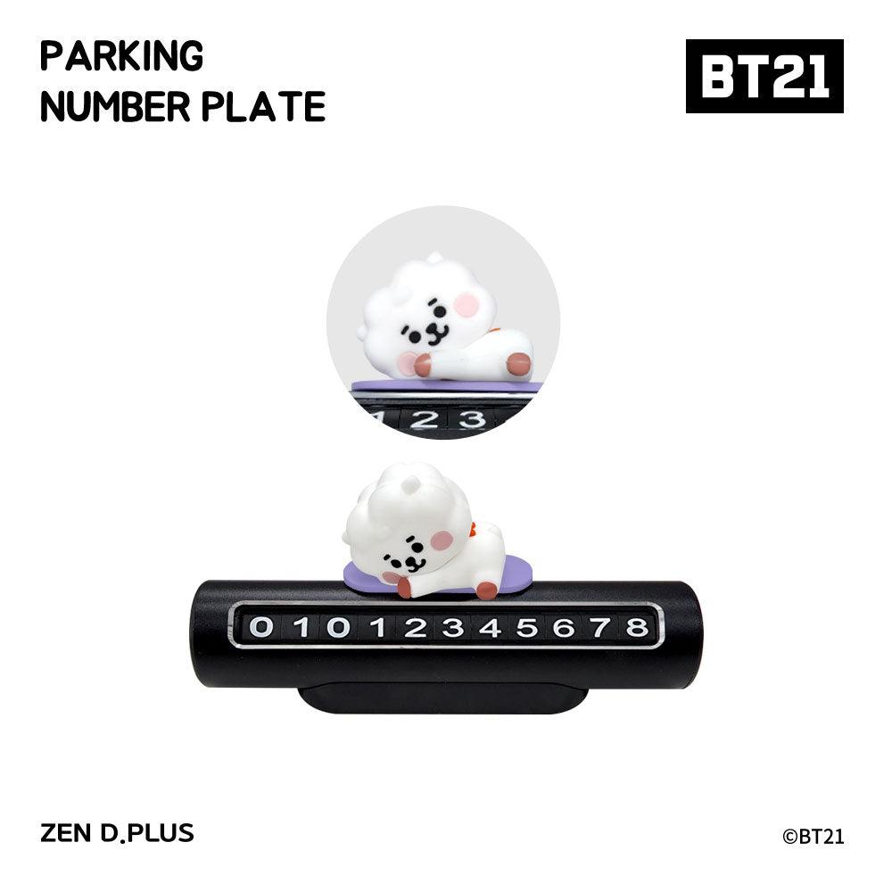 BT21 Baby Parking Lot Number Car Phone Number Plate - Shopping Around the World with Goodsnjoy