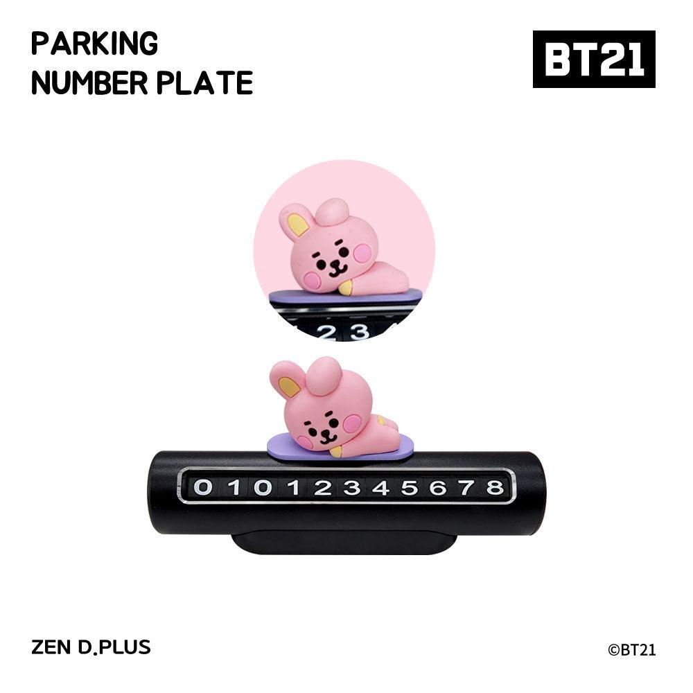 BT21 Baby Parking Lot Number Car Phone Number Plate - Shopping Around the World with Goodsnjoy