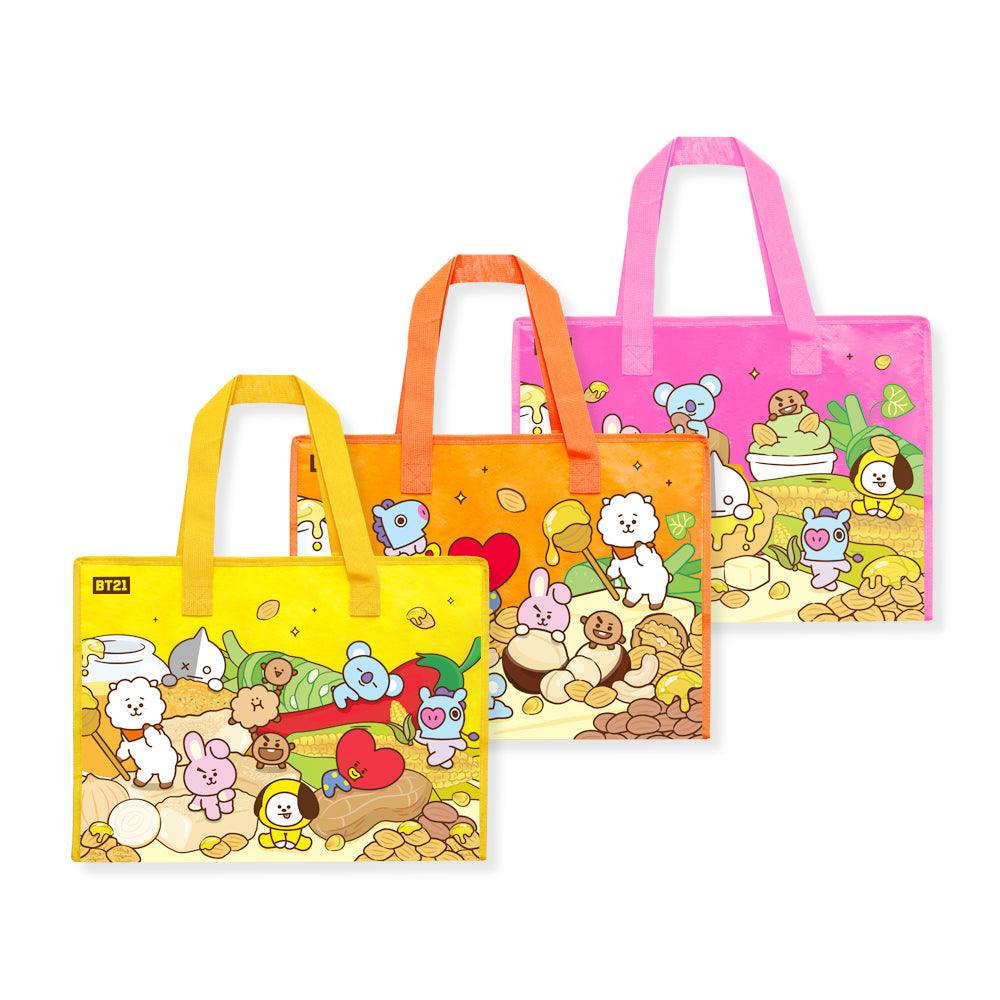 BT21 ALMOND TARPAULIN BAG - Shopping Around the World with Goodsnjoy