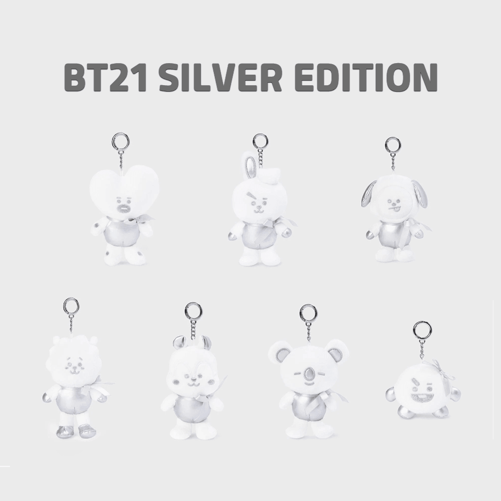 BT21 DOLL KEYRING SILVER EDITION - Shopping Around the World with Goodsnjoy