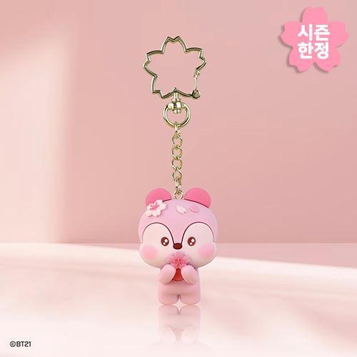 BT21 FIGURE KEYRING CHERRY BLOSSOM - Shopping Around the World with Goodsnjoy