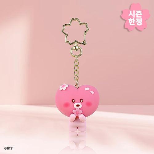 BT21 FIGURE KEYRING CHERRY BLOSSOM - Shopping Around the World with Goodsnjoy