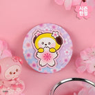 BT21 LEATHER PATCH MIRROR CHERRY BLOSSOM - Shopping Around the World with Goodsnjoy