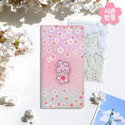 BT21 LEATHER PATCH PASSPORT COVER LARTGE CHERRY BLOSSOM - Shopping Around the World with Goodsnjoy