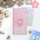 BT21 LEATHER PATCH PASSPORT COVER LARTGE CHERRY BLOSSOM - Shopping Around the World with Goodsnjoy