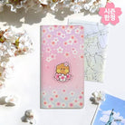 BT21 LEATHER PATCH PASSPORT COVER LARTGE CHERRY BLOSSOM - Shopping Around the World with Goodsnjoy