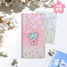 BT21 LEATHER PATCH PASSPORT COVER LARTGE CHERRY BLOSSOM - Shopping Around the World with Goodsnjoy