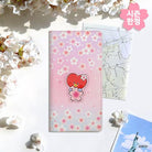 BT21 LEATHER PATCH PASSPORT COVER LARTGE CHERRY BLOSSOM - Shopping Around the World with Goodsnjoy