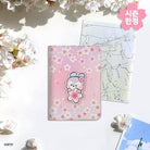 BT21 LEATHER PATCH PASSPORT COVER SMALL CHERRY BLOSSOM - Shopping Around the World with Goodsnjoy