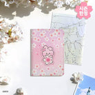 BT21 LEATHER PATCH PASSPORT COVER SMALL CHERRY BLOSSOM - Shopping Around the World with Goodsnjoy