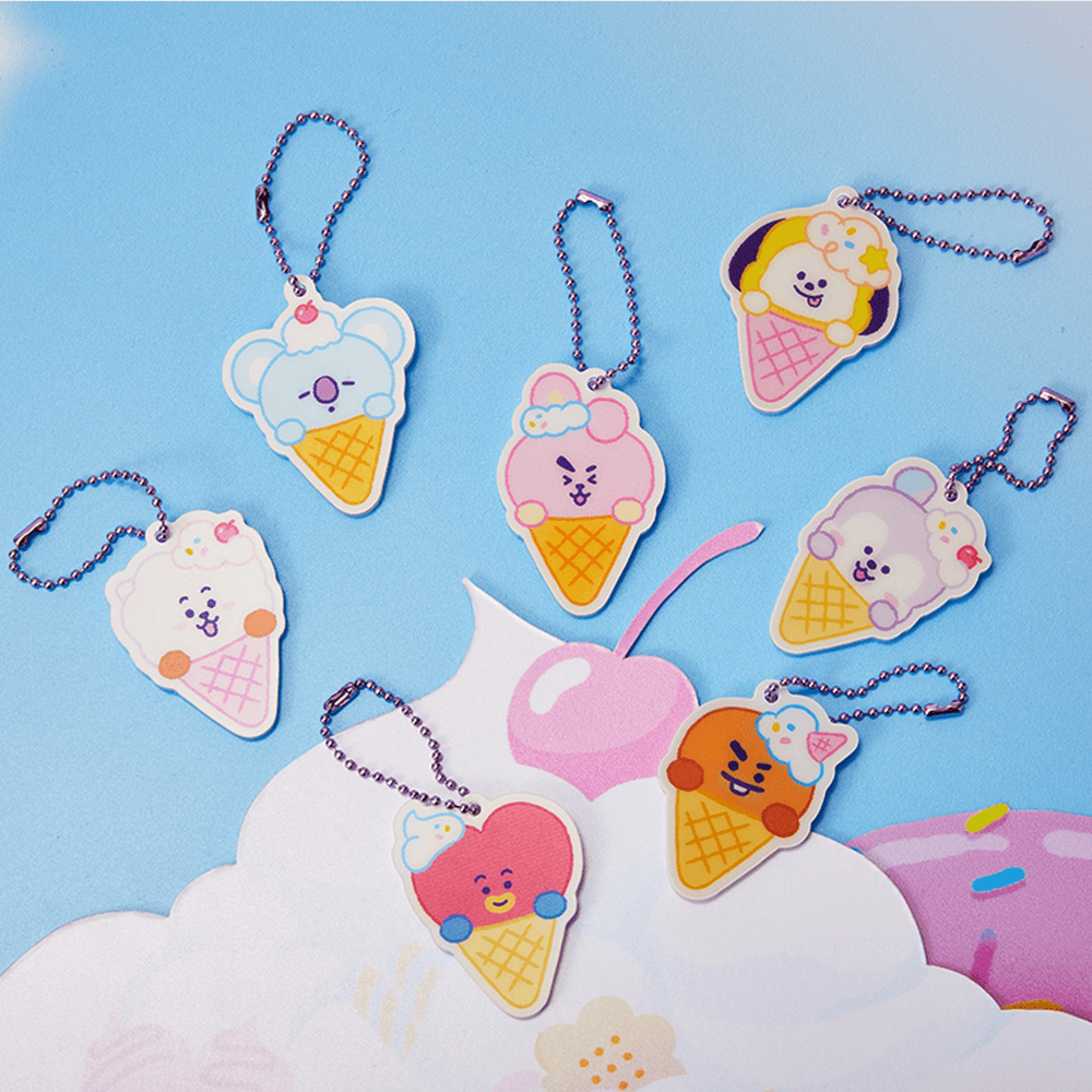 BT21 LENTICULAR 3D KEYRING ON THE CLOUD EDITION - Shopping Around the World with Goodsnjoy