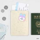 BT21 minini LEATHER PATCH PASSPORT COVER - Shopping Around the World with Goodsnjoy