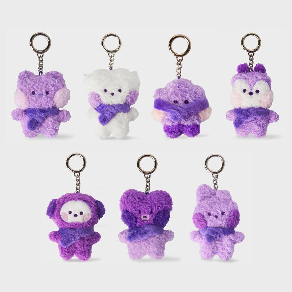 BT21 PURPLE OF WISH EDITION MINI MINIMI DOLL KEYRING - Shopping Around the World with Goodsnjoy