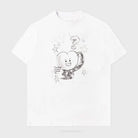 BT21 TATA BASIC STREET SHORT SLEEVE TSHIRT WHITE - Shopping Around the World with Goodsnjoy