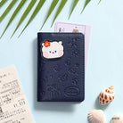 BT21 VACANCE LEATHER PATCH CARD CASE - Shopping Around the World with Goodsnjoy