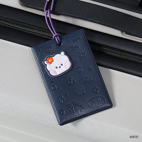 BT21 VACANCE LEATHER PATCH TRAVEL TAG - Shopping Around the World with Goodsnjoy