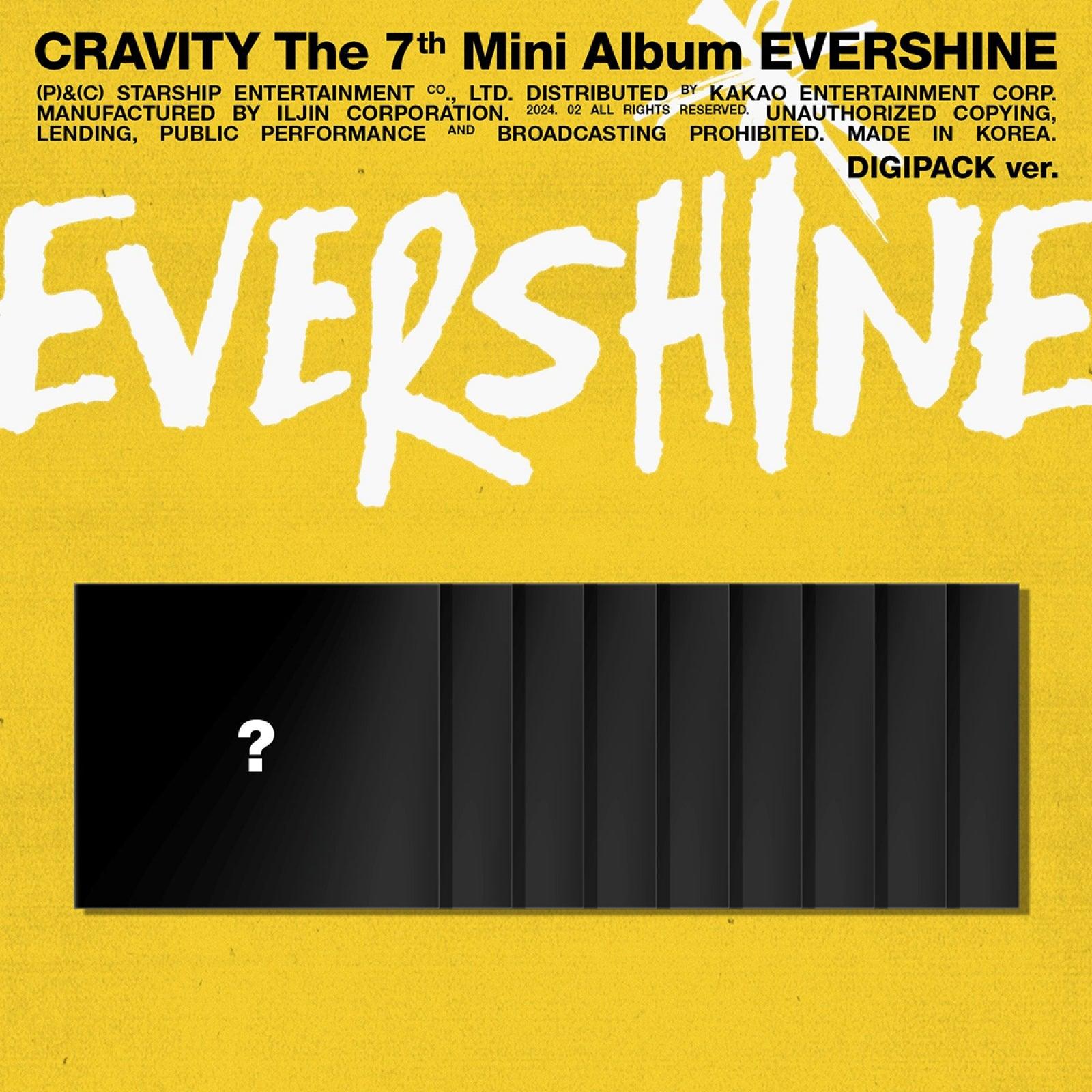 CRAVITY - EVERSHINE / THE 7TH MINI ALBUM (DIGIPACK VER.) - Shopping Around the World with Goodsnjoy