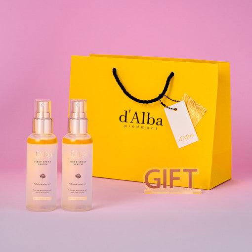 d`Alba White Truffle Frist Spray Serum 100mlX2 (Gift bag presentation) - Shopping Around the World with Goodsnjoy