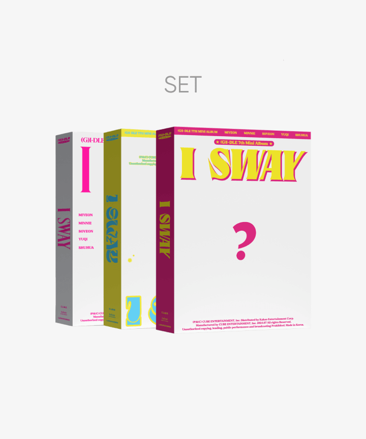 (G)I-DLE - I SWAY / 7TH MINI ALBUM SET (WEVERSE VER. GIFT) - Shopping Around the World with Goodsnjoy