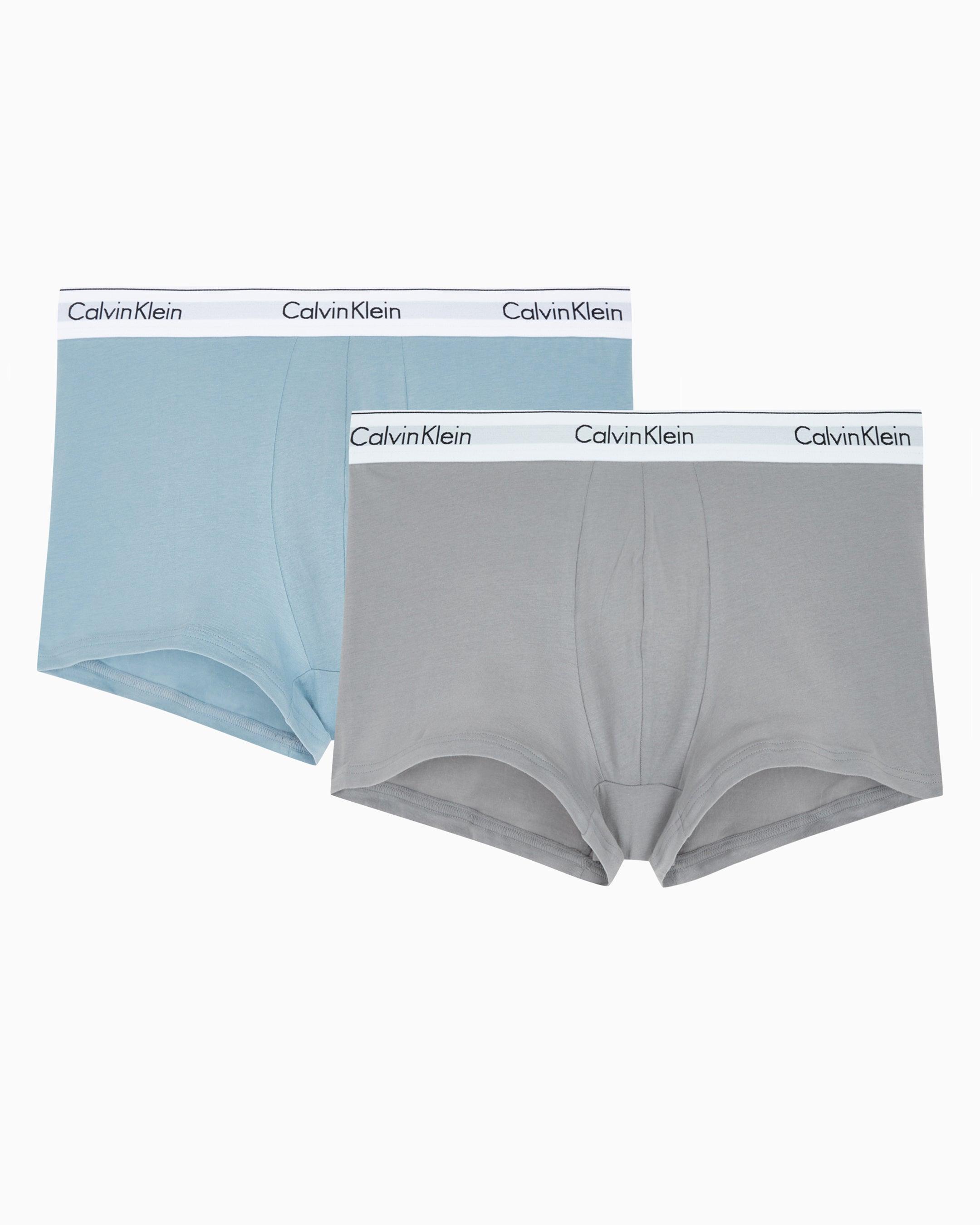 Calvin Klein Men's Cotton Stretch Boxer Briefs Blue S, 4 units