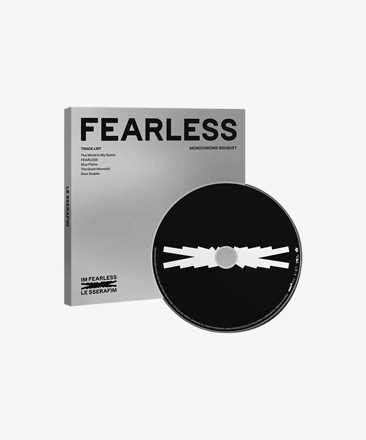 LE SSERAFIM / 1st Mini Album ‘FEARLESS’ (Monochrome Bouquet Ver.) - Shopping Around the World with Goodsnjoy