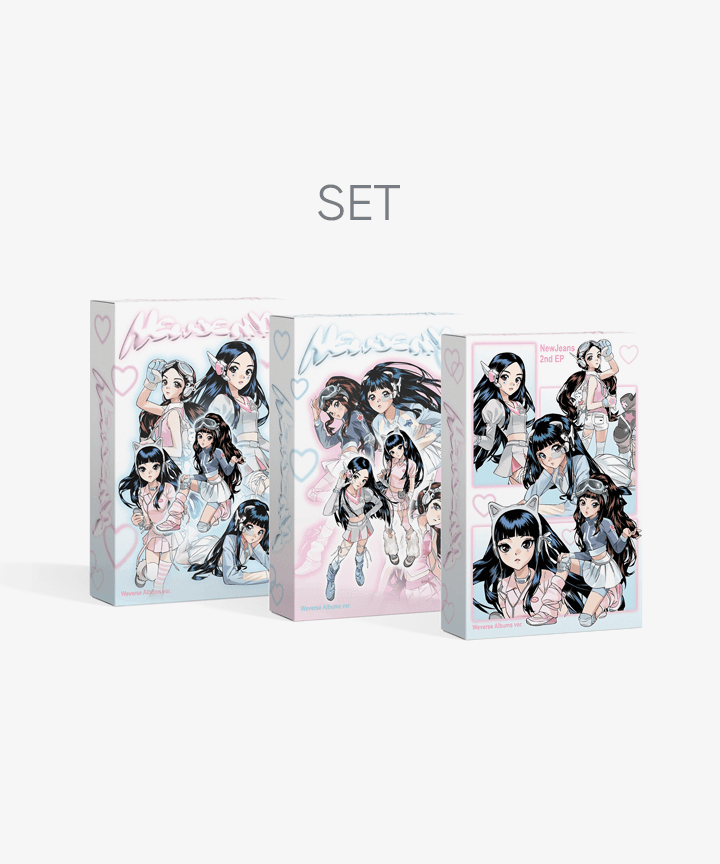 [PRE ORDER] NewJeans 2nd EP 'Get Up' Weverse Albums ver. (Set) - Shopping Around the World with Goodsnjoy