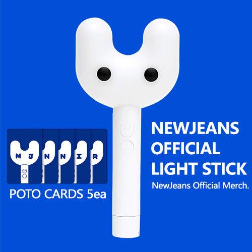 NewJeans OFFICIAL LIGHT STICK + PHOTO CARDS 5EA - Shopping Around the World with Goodsnjoy
