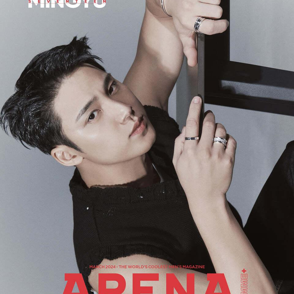 SEVENTEEN MINGYU ARENA HOMME 2024 MARCH ISSUE MAGAZINE - Shopping Around the World with Goodsnjoy