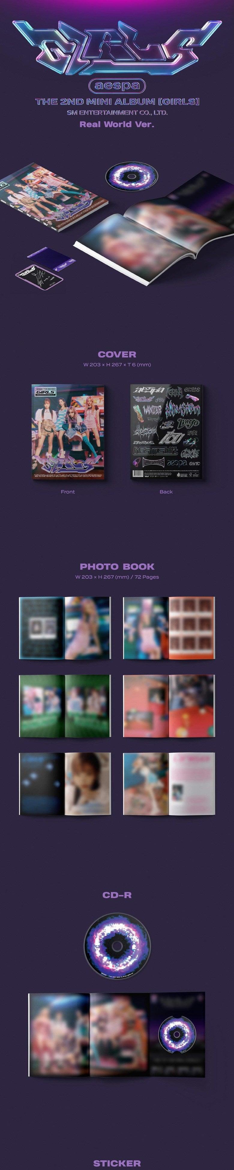[Pre-order] AesPa 2nd Mini ALBUM (REAL WORLD)ver. - Shopping Around the World with Goodsnjoy