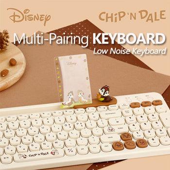 ★Authentic★Disney CHiP and DALE Wireless Keyboard/ 3in1 Multi Pairing/Multi Connection/Slim Design - Shopping Around the World with Goodsnjoy