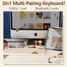 ★Authentic★Disney CHiP and DALE Wireless Keyboard/ 3in1 Multi Pairing/Multi Connection/Slim Design - Shopping Around the World with Goodsnjoy