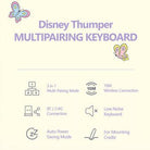 ★Authentic★Disney Thumper Wireless Keyboard/ 3in1 Multi Pairing/Multi Connection/Slim Design - Shopping Around the World with Goodsnjoy