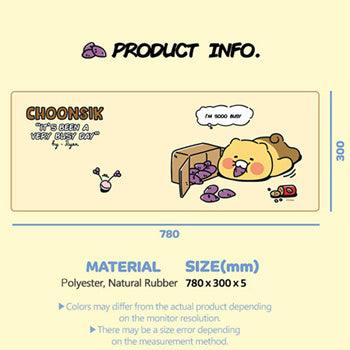 ★Authentic★KAKAO FRIENDS CHOONSIK Long Mouse Pad/ Large Desk Pad/ Keyboard Pad/ Cute Mouse Pad - Shopping Around the World with Goodsnjoy