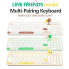 ★Authentic★LINE FRIENDS minini Wireless Keyboard/ 3in1 Multi Pairing/Multi Connection/Slim Design - Shopping Around the World with Goodsnjoy