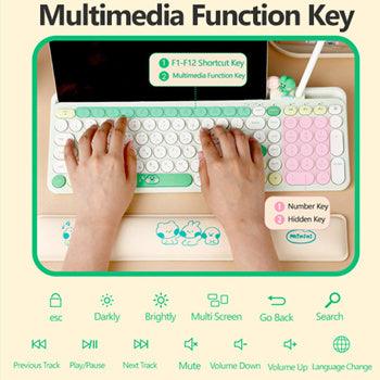 ★Authentic★LINE FRIENDS minini Wireless Keyboard/ 3in1 Multi Pairing/Multi Connection/Slim Design - Shopping Around the World with Goodsnjoy