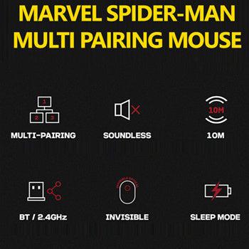 ★Authentic★MARVEL★Spider-Man Multi Pairiing Wireless Silent Mouse★Noiseless Button/ Sleep Mode - Shopping Around the World with Goodsnjoy