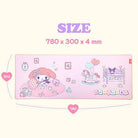 ★Authentic★Sanrio Mymelody and Kuromi Long Mouse Pad/ Large Desk Pad/ Keyboard Pad/ Mouse Long Pad - Shopping Around the World with Goodsnjoy