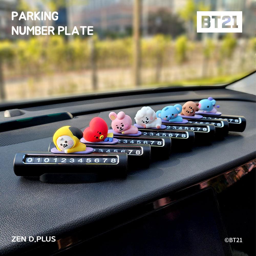 BT21 Baby Parking Lot Number Car Phone Number Plate - Shopping Around the World with Goodsnjoy