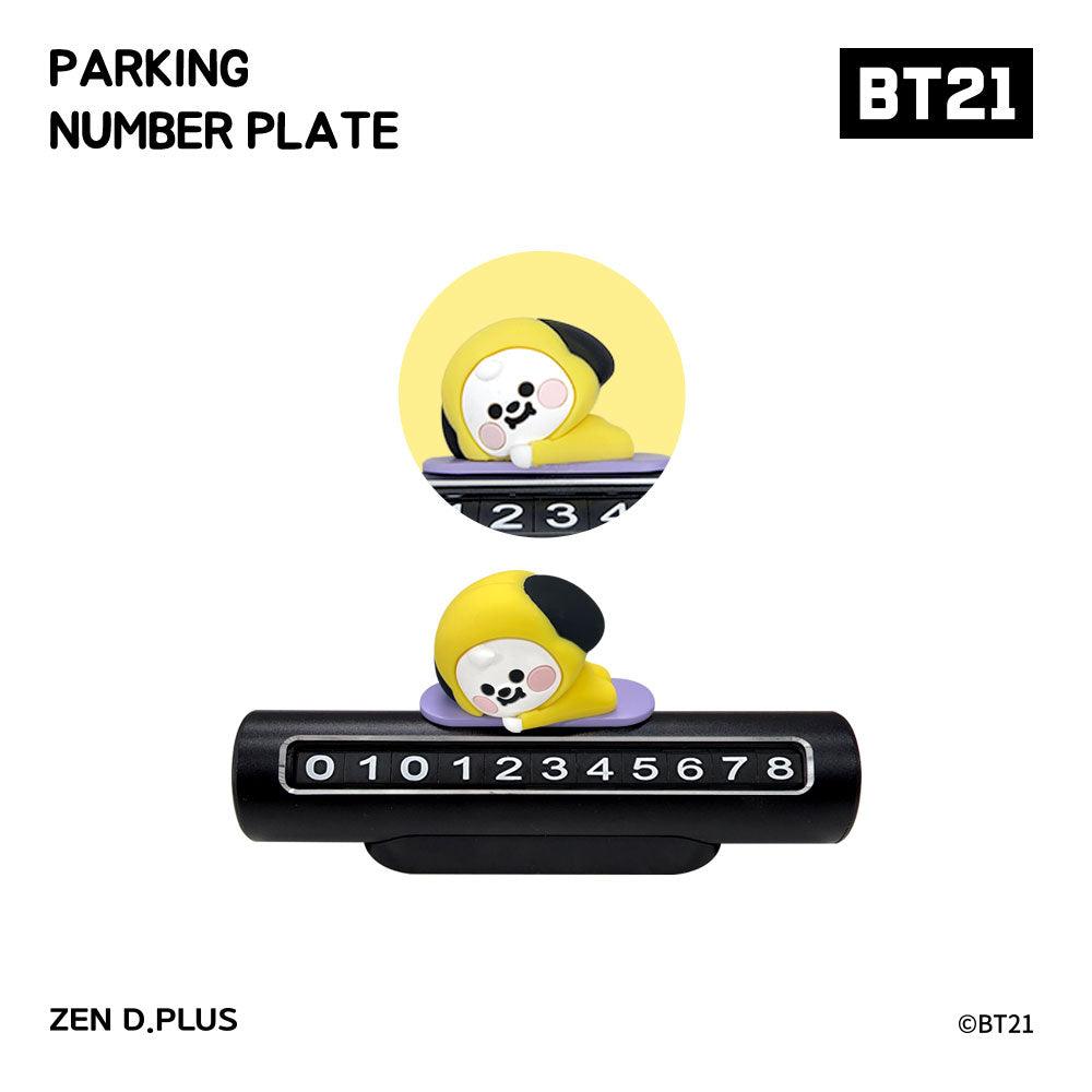 BT21 Baby Parking Lot Number Car Phone Number Plate - Shopping Around the World with Goodsnjoy