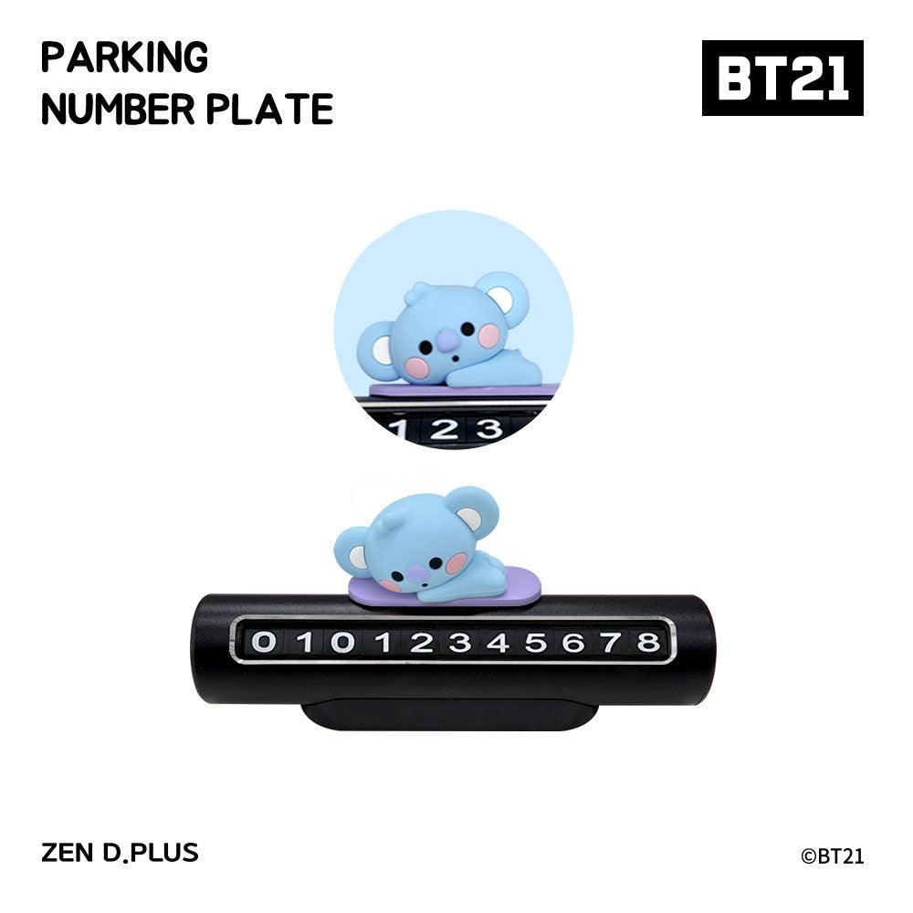 BT21 Baby Parking Lot Number Car Phone Number Plate - Shopping Around the World with Goodsnjoy