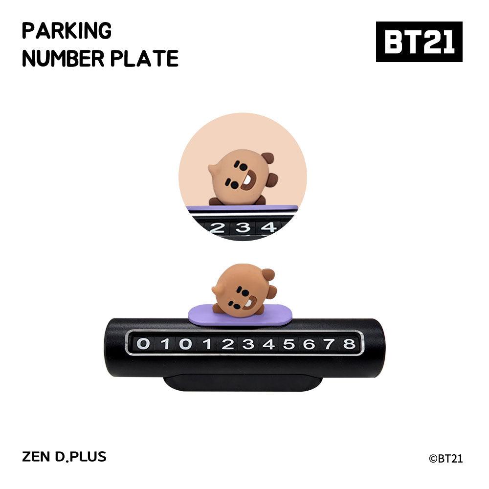 BT21 Baby Parking Lot Number Car Phone Number Plate - Shopping Around the World with Goodsnjoy